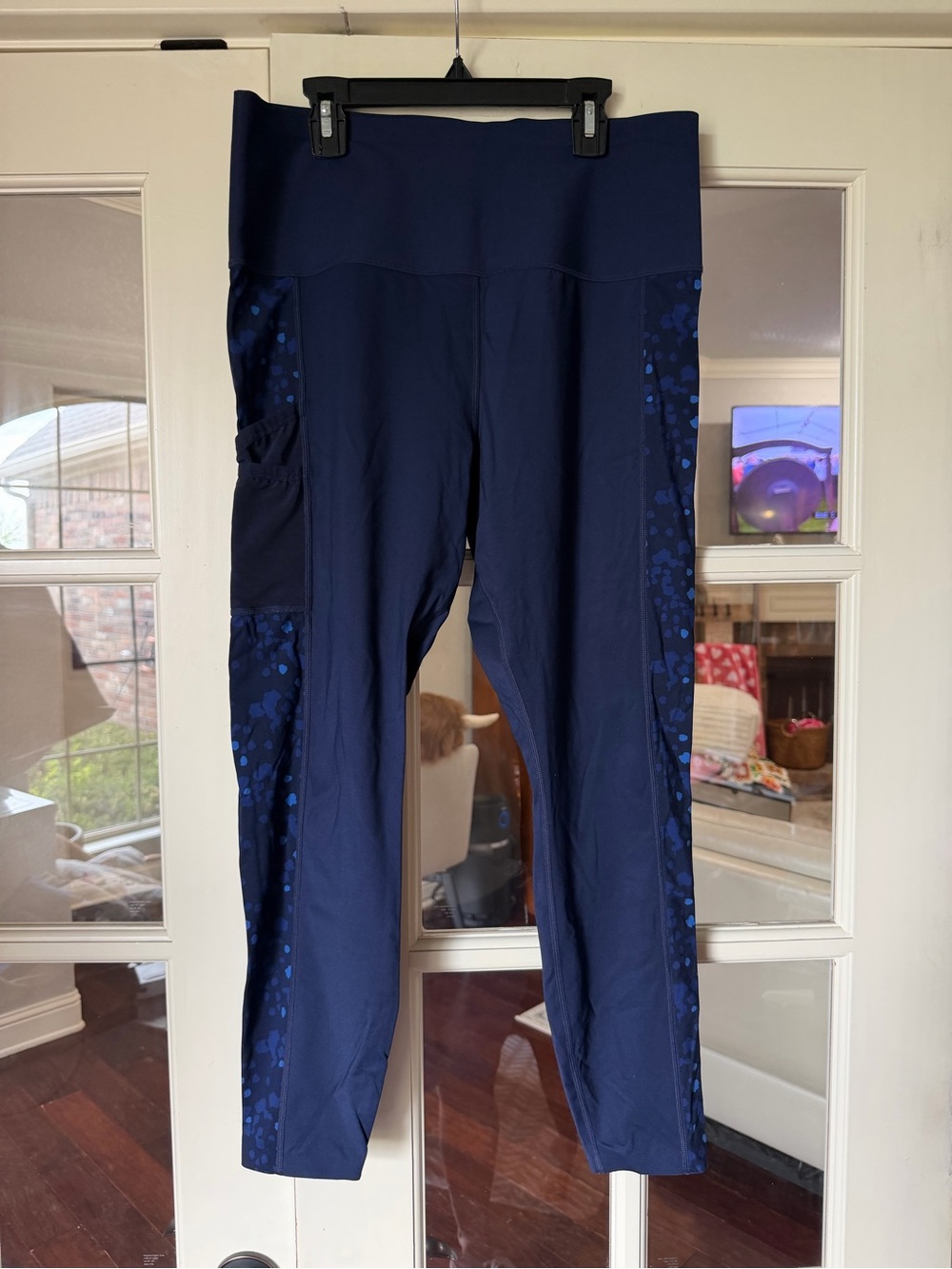 High-Waist Knix XL Performance Leggings with Side Pockets - Navy